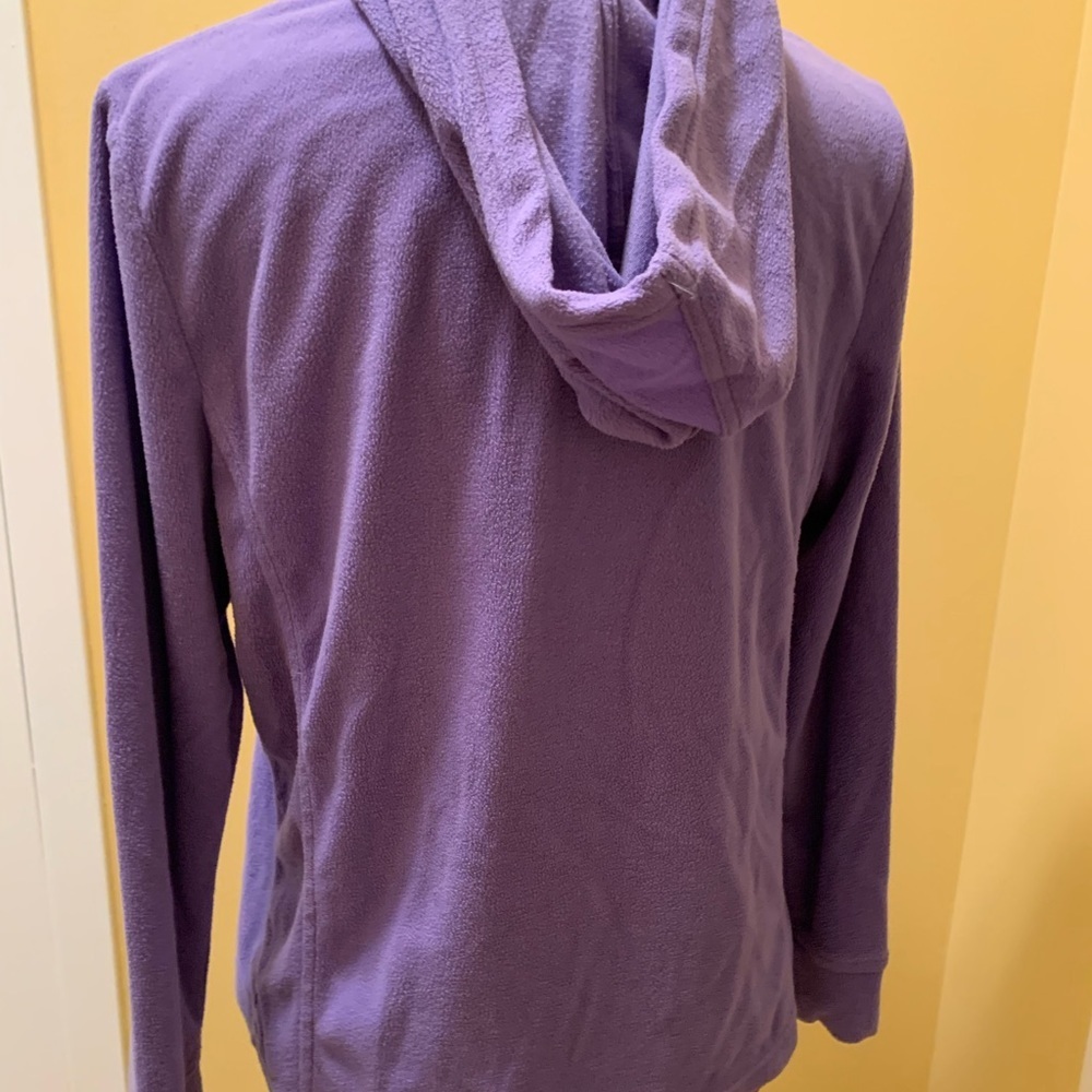 Jasmine Rose Purple Fleece Hoodie jacket - Picture 5 of 9